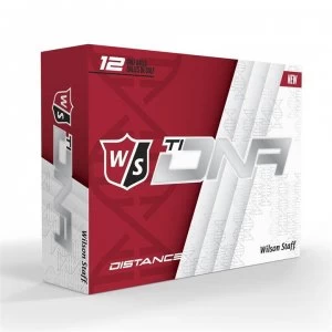 image of Wilson Staff Ti DNA 12 Pack Golf Balls - White