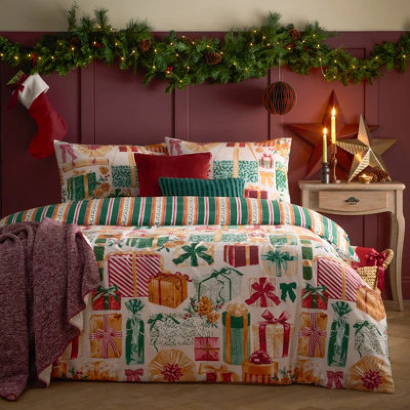 Image of Furn Furn All Wrapped Up Reversible Printed Duvet Cover Set Size: Single Multi Single Unisex 5025532836885