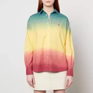 Image of Polo Ralph Lauren Womens Ombre Shirt - Ombre Multi - US 8/UK 12