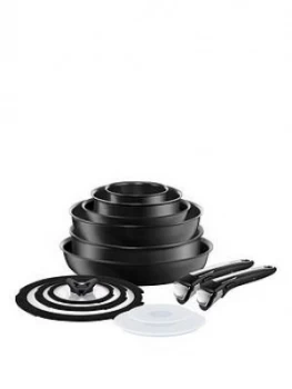 image of Tefal Ingenio Induction 13 Piece Pan Set - Black