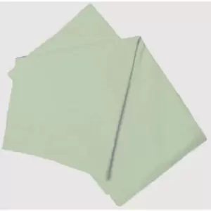 image of 200 Thread Count Cotton Percale Flat Sheet (Kingsize) (Mint) - Mint - Belledorm