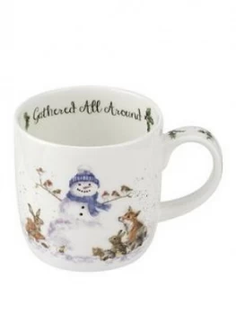 image of Royal Worcester Wrendale Gathered All Around Snowman Mug