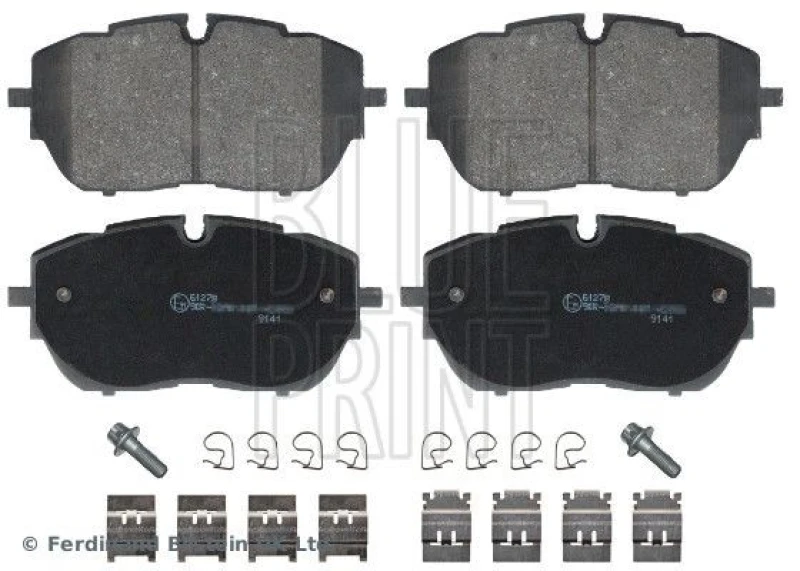 Image of Blue PRINT Brake pad set Blue PRINT ADP154257