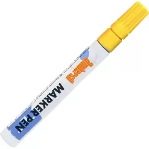 image of Ambersil 20399-AA Paint Marker Pen Yellow 3mm Nib