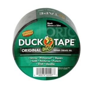 image of Duck Black Cloth Tape L25M W50mm