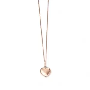 Image of Elements 9ct Rose Gold Heart Pendant GP926