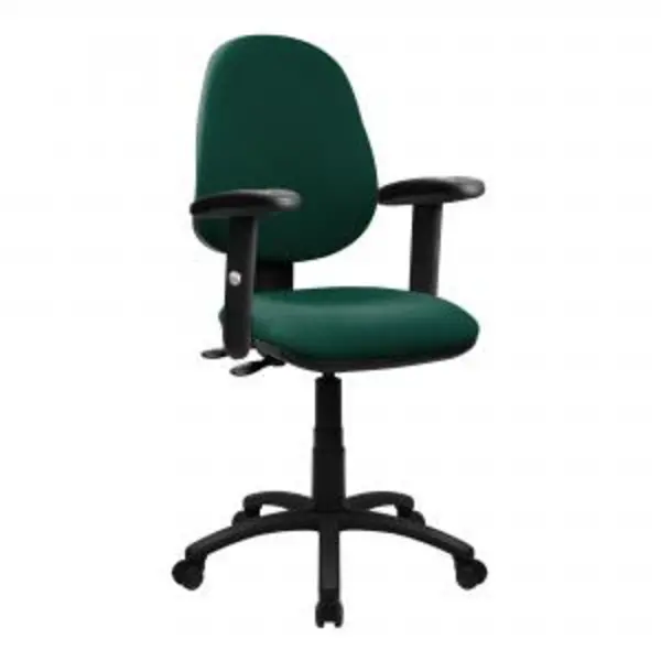 image of Java Medium Back Synchronous Operator Chair - Triple Lever with Fixed NTDSBCFP606GNA