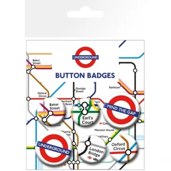 image of Transport For London - Underground Map Badges