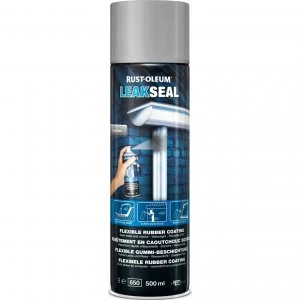 Image of Rust Oleum Leak Seal Spray Paint Aluminium 500ml