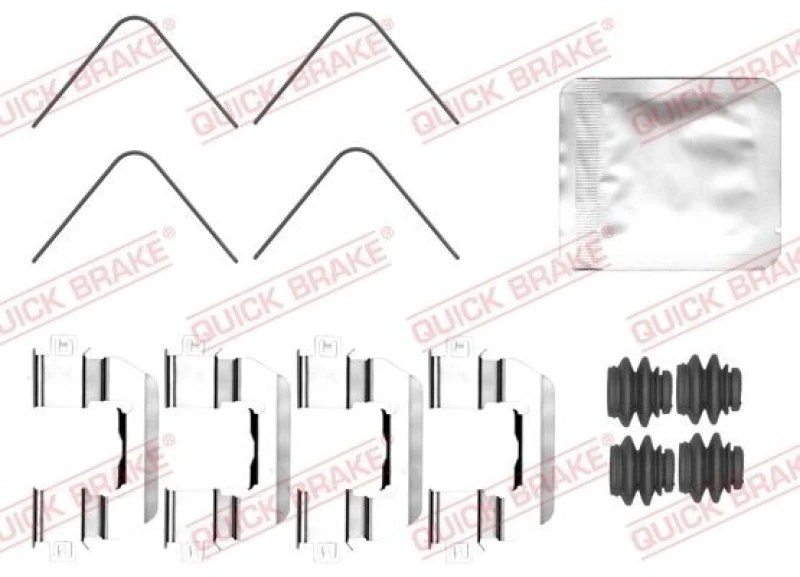 Image of QUICK BRAKE Brake pad fitting kit QUICK BRAKE 109-0173