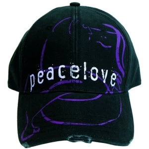 image of John Lennon - Peace & Love Baseball Cap