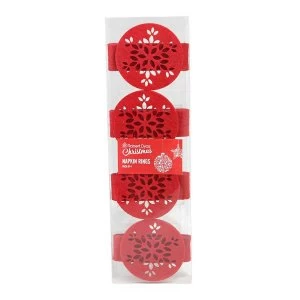 Image of Robert Dyas Felt Napkin Rings - Pack of 4