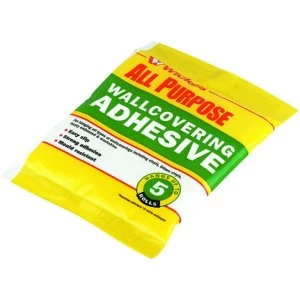 image of Wickes All Purpose Wallpaper Adhesive - 5 Roll