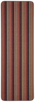 Image of Helsinki Brown Striped Heavy Duty Mat, 200Cm X 67Cm