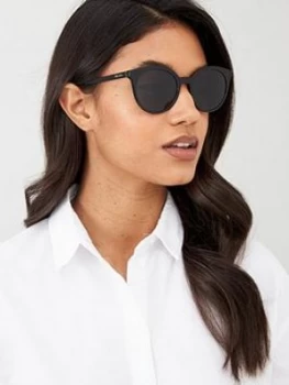 Image of Prada Round Sunglasses - Black