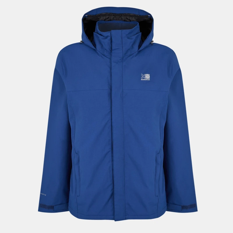 Image of Karrimor Mens Urban WeatherTite 10k Waterproof Long Sleeve Waterproof Jacket Surf Blue male S