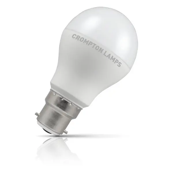 Image of Crompton Lamps LED GLS 8.5W B22 Dimmable (10 Pack) Warm White Opal (60W Eqv)
