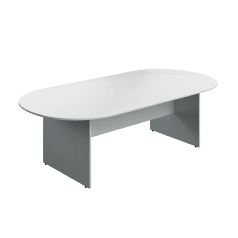 Image of Serrion Wooden Boardroom Table 2400x1200x730mm White KF800288
