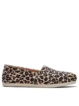 image of TOMS Toms Alpagata Leopard Print Espadrille - Animal Print, Brown, Size 5, Women