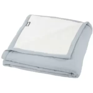 Image of Seasons Polar Fleece Blanket (One Size) (Grey/Off White) - Grey/Off White