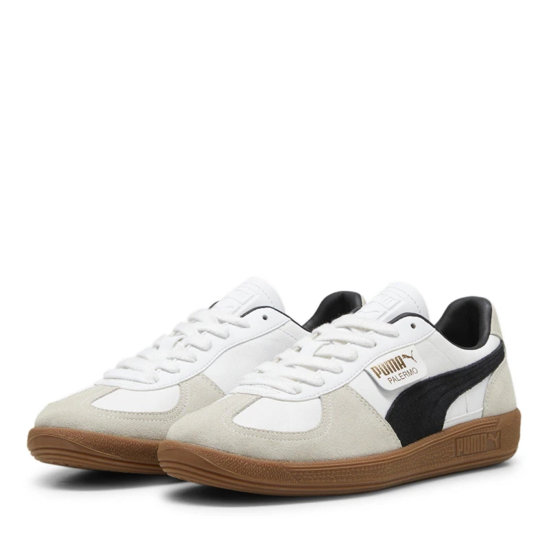 Image of Puma Palermo Trainers White Vapor Gray, 4