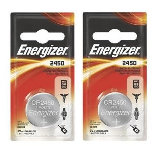 Image of Energizer CR2450 Battery Lithium Ref 638179 Pack 2
