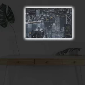 Image of 4570DHDACT-122 Multicolor Decorative LED Lighted Canvas Painting