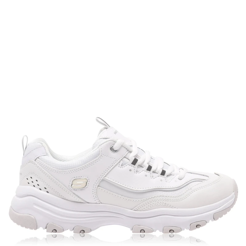Image of Skechers DLite Trainers Ladies White female 5 (38)