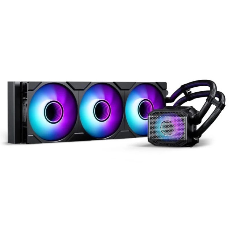 Image of Phanteks Glacier One 360M25 Black RGB AIO Liquid Cooler CPU Water Cooler - 360mm - PH-GO360M25G2_DBK02