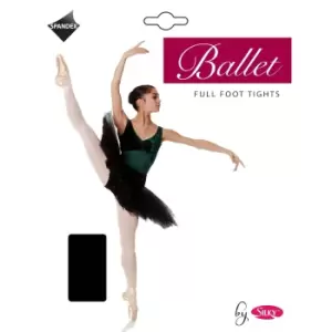 Image of Silky Womens/Ladies Dance Ballet Tights Full Foot (1 Pair) (Medium (5ft-5ft8a)) (Black)