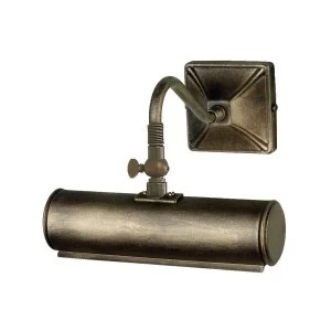 Image of 1 Light Small Picture Wall Light Black, Gold, E14
