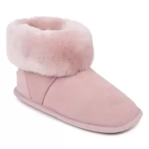 image of Just Sheepskin Albery Slipper Boot - Pink