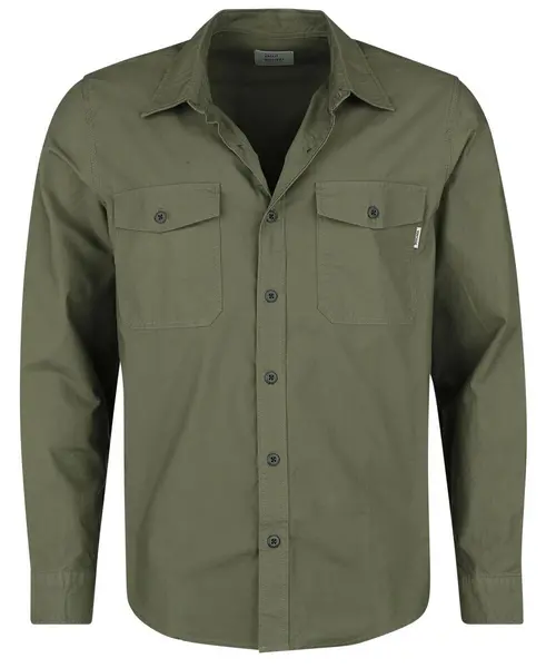 Image of Vintage Industries Boston shirt Longsleeve olive