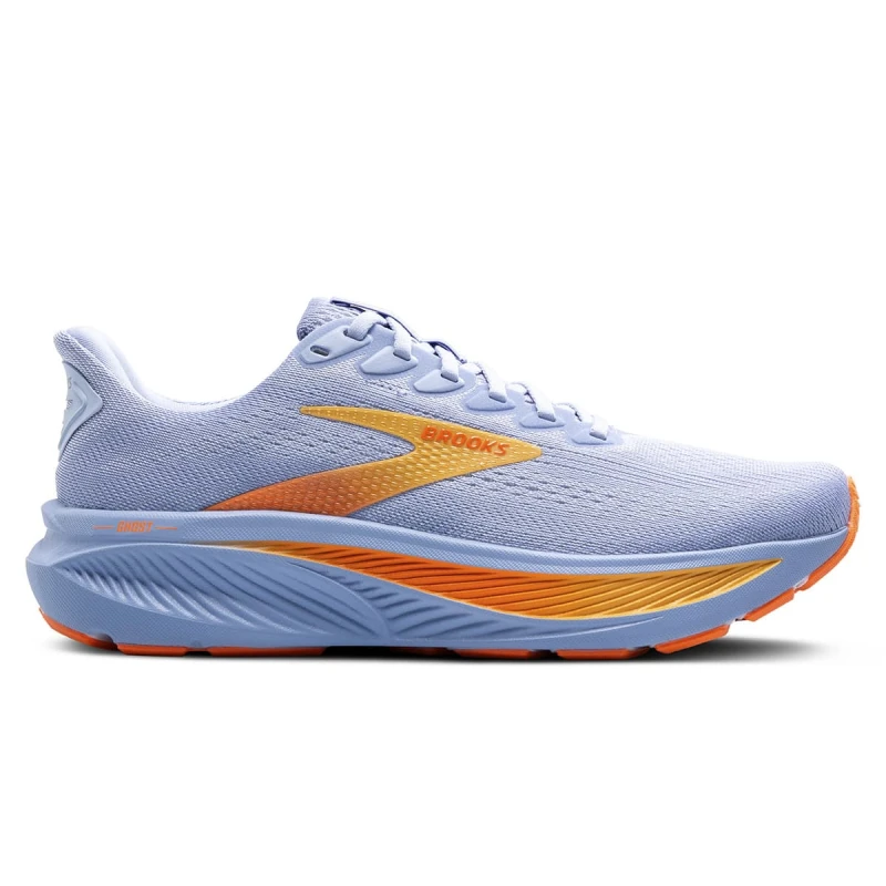 Image of Brooks Brooks Ghost 17 Womens Blue Heron/white/orange - Purple / Standard / 5.5