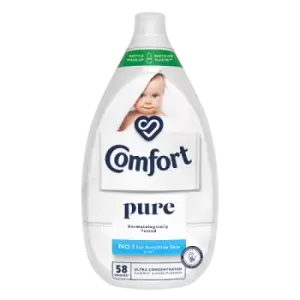 image of Comfort Fabric Conditioner Ultimate Care Pure 870ml Bottle 58 Washes