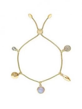 image of Buckley London Buckley London Eyre Adjustable Charm Bracelet Free Gift Bag