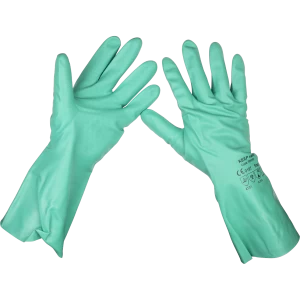 image of Sealey SSP34 Nitrile Gauntlets Gloves L