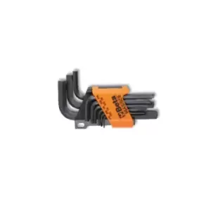 Image of Beta Tools 96 AS/SC9 9pc Offset Hex Key Wrench Set Burnished 000960743