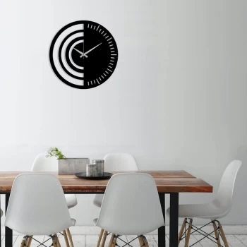 Image of Metal Wall Clock 8 - Black Decorative Metal Wall Clock