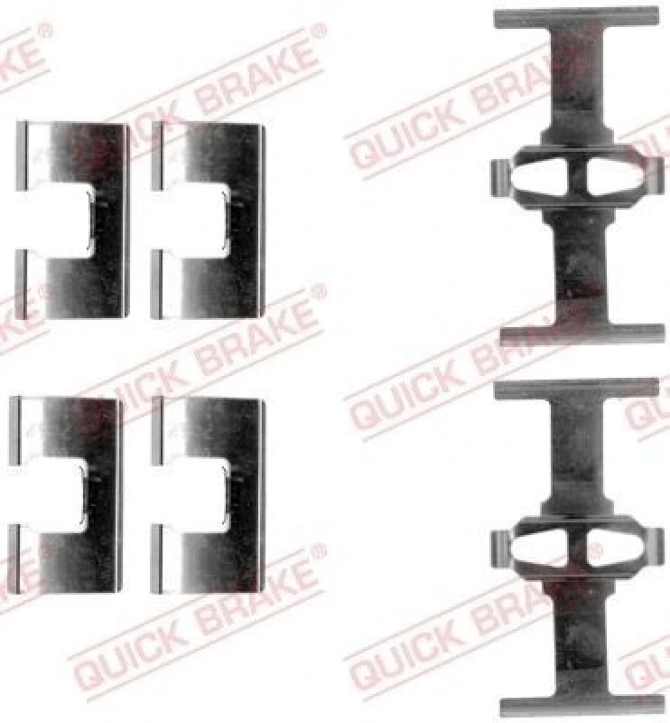 Image of QUICK BRAKE Brake pad fitting kit QUICK BRAKE 109-1203