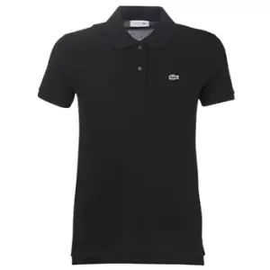 image of Lacoste PF7839 womens Polo shirt in Black - Sizes UK 8,UK 10,UK 12