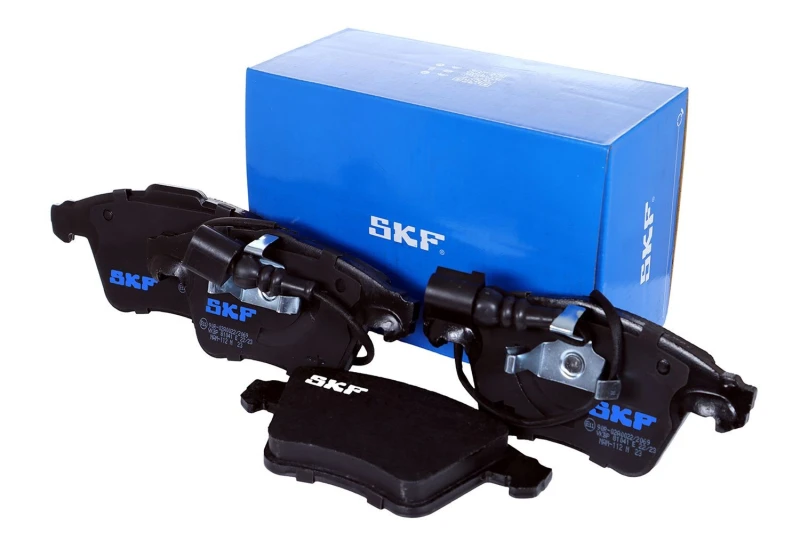 Image of SKF VKBP 81041 E Brake pad set incl. wear warning contact, with spring Brake Pad Set,disc brake (402)
