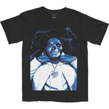 Image of NoCap - Half Skele Unisex Large T-Shirt - Black