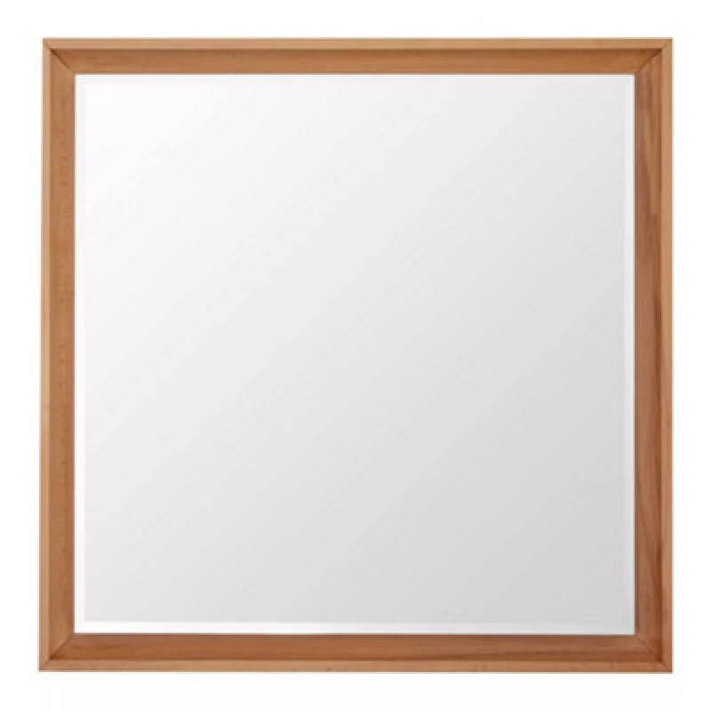 Image of Premier Housewares Kensington Townhouse Square Wall Mirror Brown