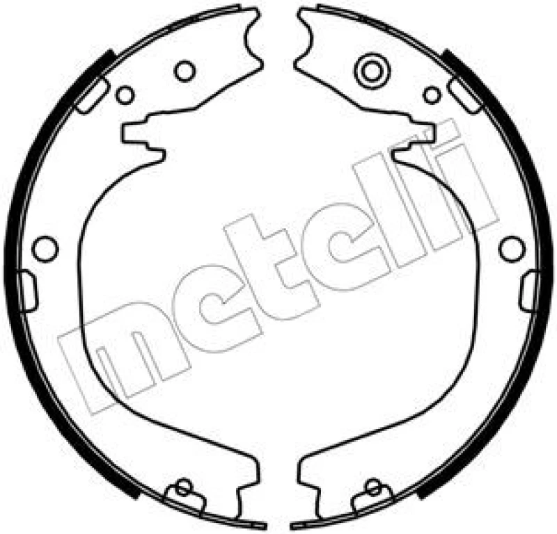Image of METELLI Handbrake shoes METELLI 53-0754