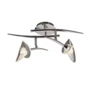 image of Flavia Linear Spot Light 2 Light G9 With Adjustable Heads, Polished Chrome