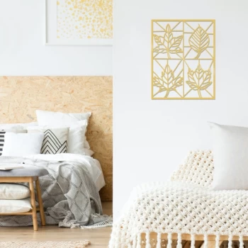 Image of Foliage - Gold Gold Decorative Metal Wall Accessory
