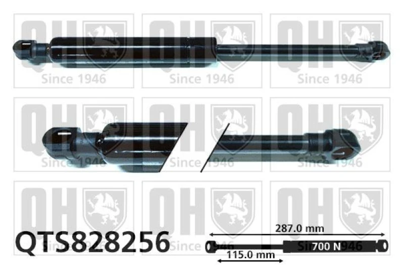 Image of QUINTON HAZELL Gas Spring, convertible top QUINTON HAZELL QTS828256