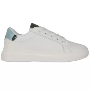 image of Fabric Castel Childrens Trainers - White