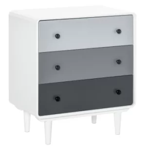Image of HOMCOM Modern Side Cabinet Home Organizer with 3 Storage Drawer Unit for Bedroom, Living Room